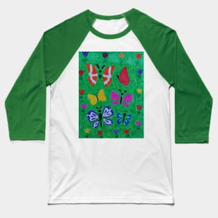 Butterflies Baseball T-Shirt